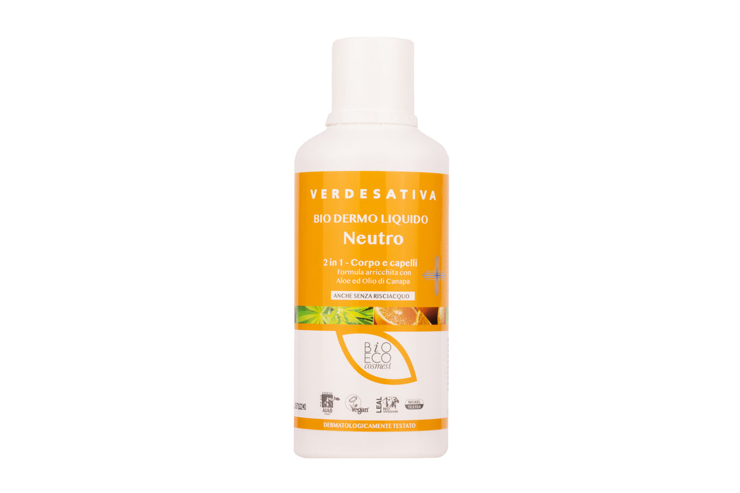 Biodermoliquido Neutro - corpo e shampoo 500 Ml - Bongae