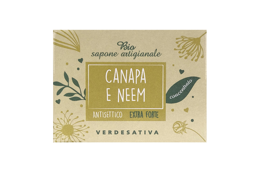 Sapone solido Canapa e Neem - 100% Ecosostenibile - Bongae