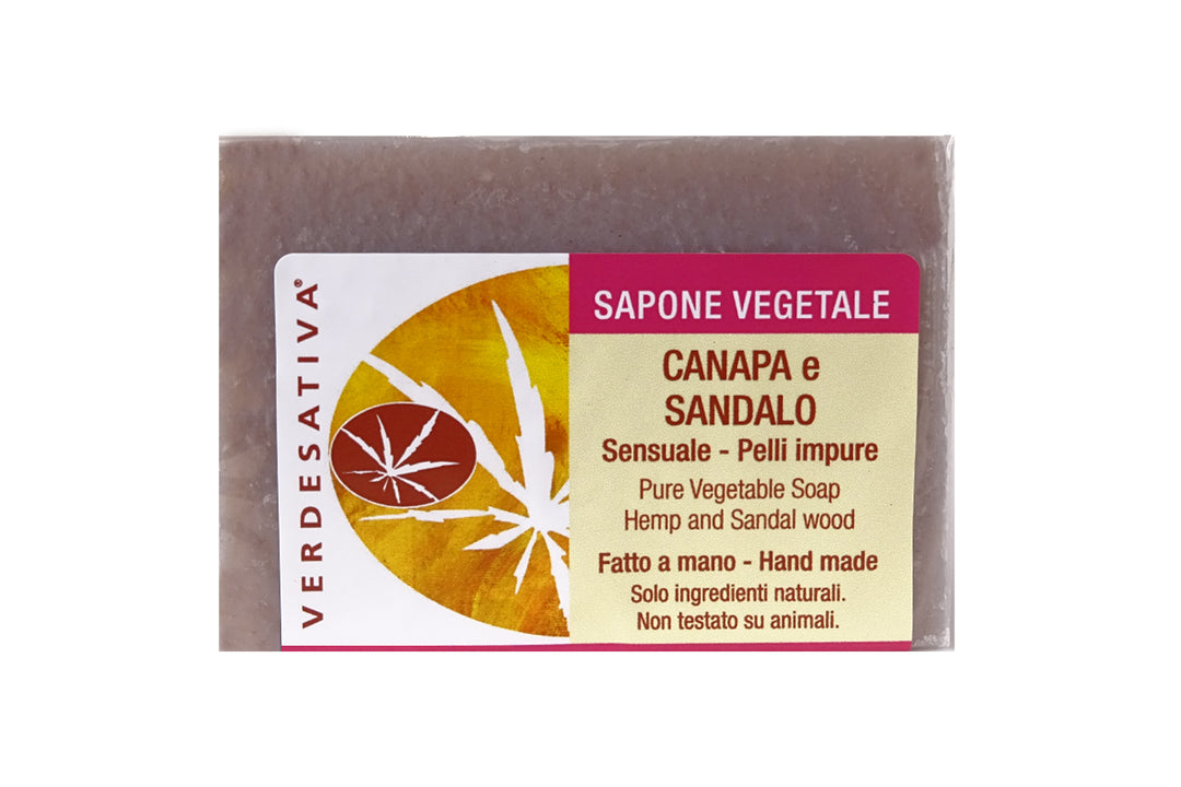 Sapone solido Canapa e Sandalo - 100% Ecosostenibile - Bongae