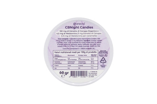 CBNIGHT CANDIES - CARAMELLE ALLA CANAPA E MELATONINA - BONGAE
