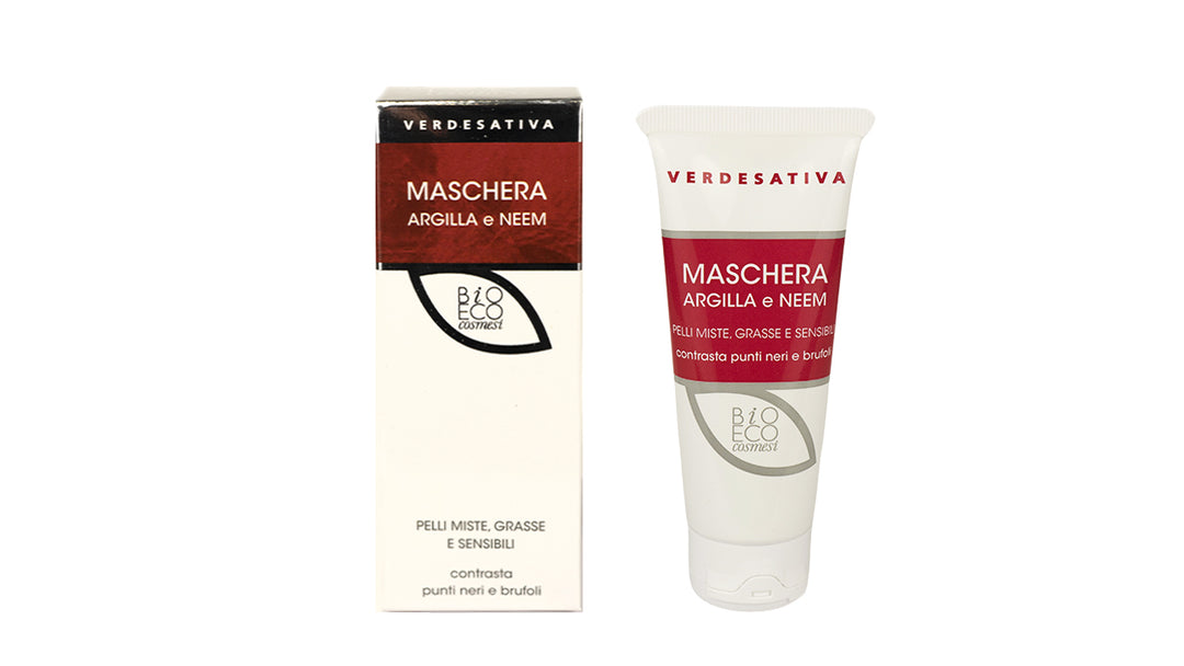 Maschera viso argilla e neem - Bongae