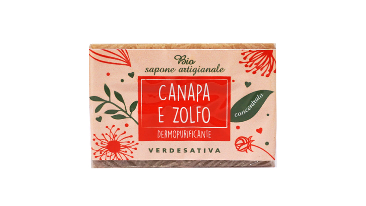 Sapone solido Canapa e Zolfo 100% Ecosostenibile - Bongae