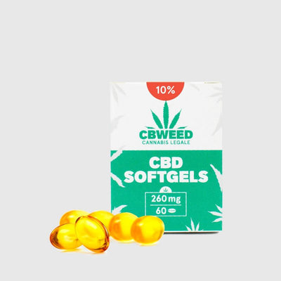 Capsule Softgel CBD - 10 % - Cbweed - Bongae