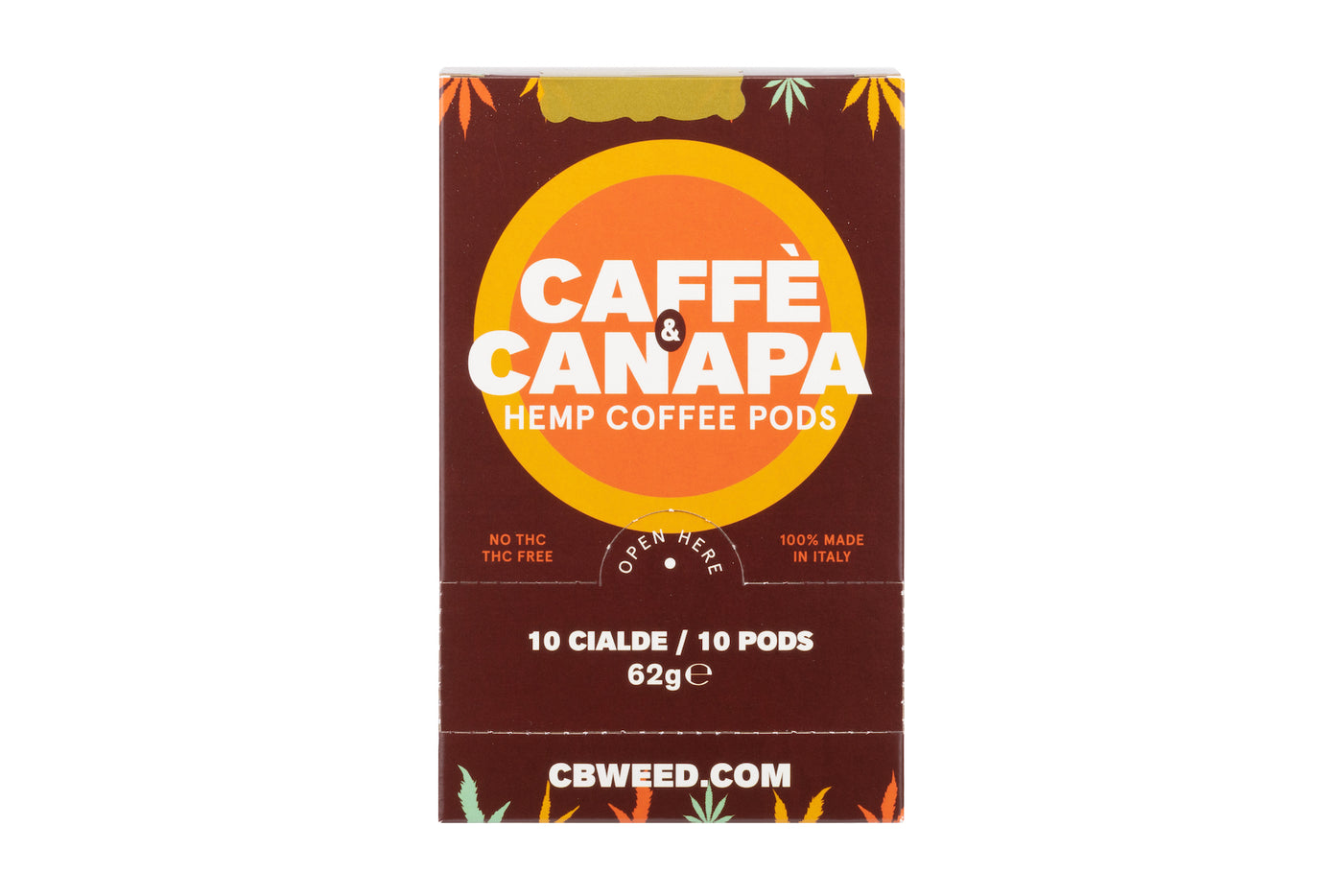 CAFFÈ ALLA CANAPA - 10 CIALDE MONODOSE - Cbweed - Bongae 