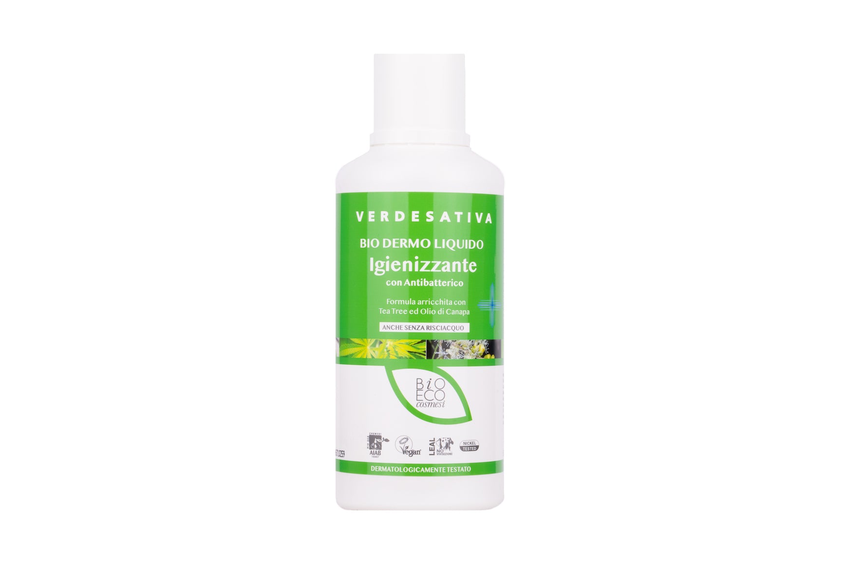 Biodermoliquido con antibatterico, con tea tree & aloe vera 500Ml - Bongae 