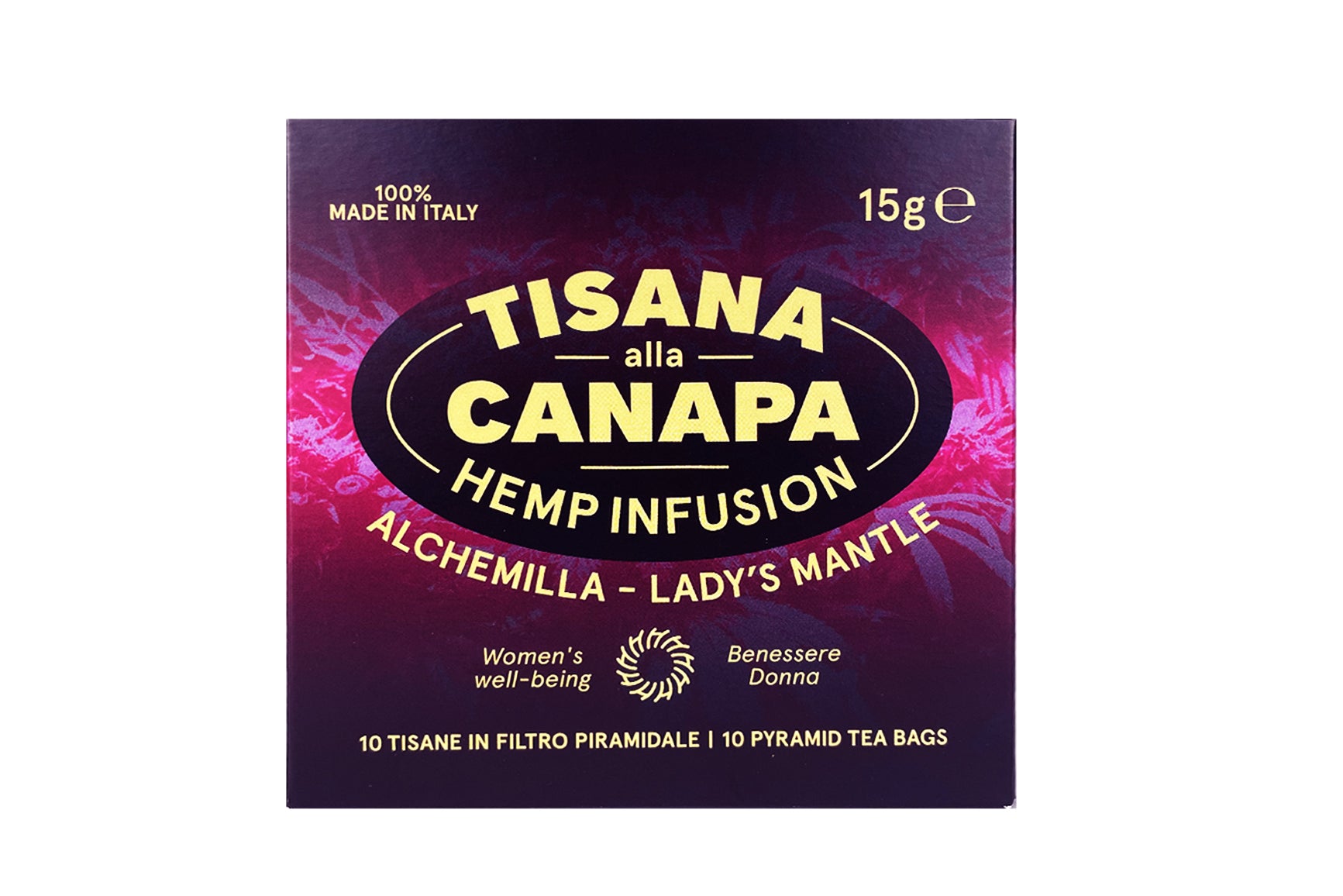 Tisana con filtri - canapa e alchemilla