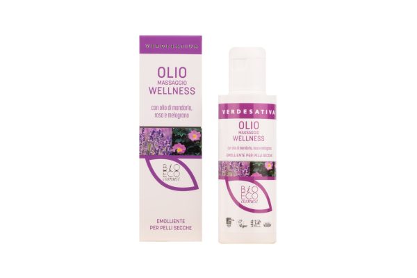 Olio massaggio Wellness - canapa, rosa, mandorla e melograno - Bongae