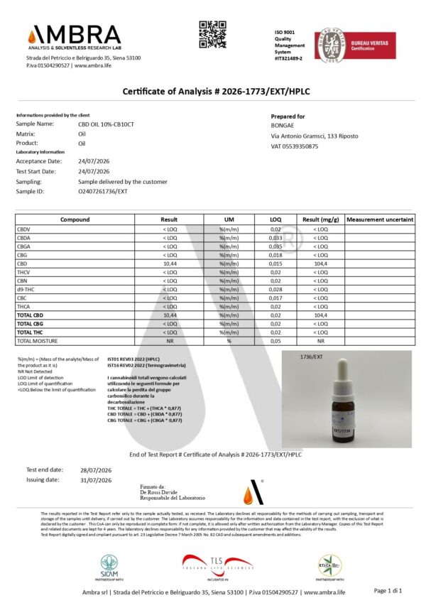 CBD Oil Elaion 10 % - 10 ml