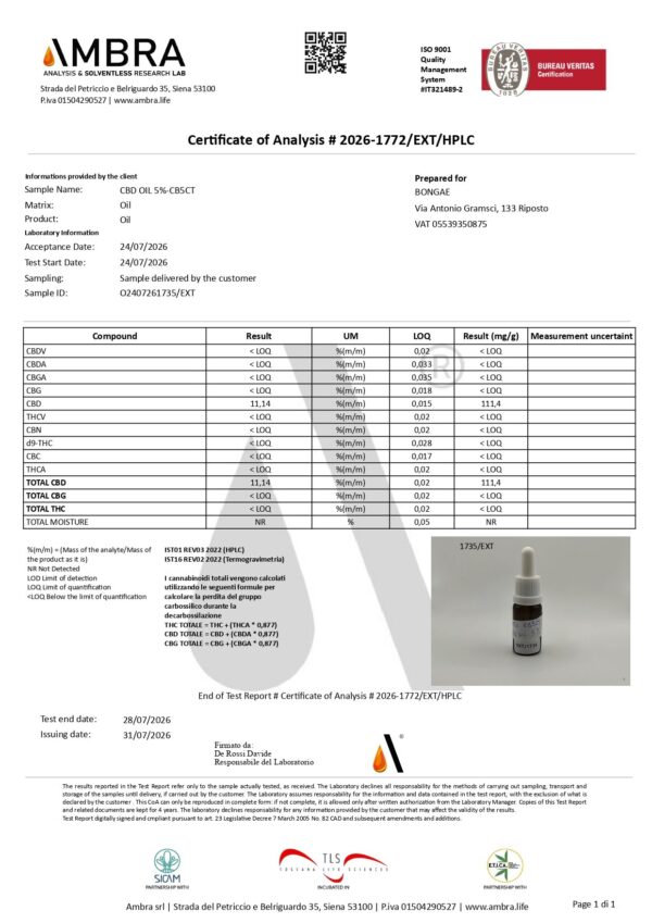 CBD Oil Elaion  5 % - 10 ml